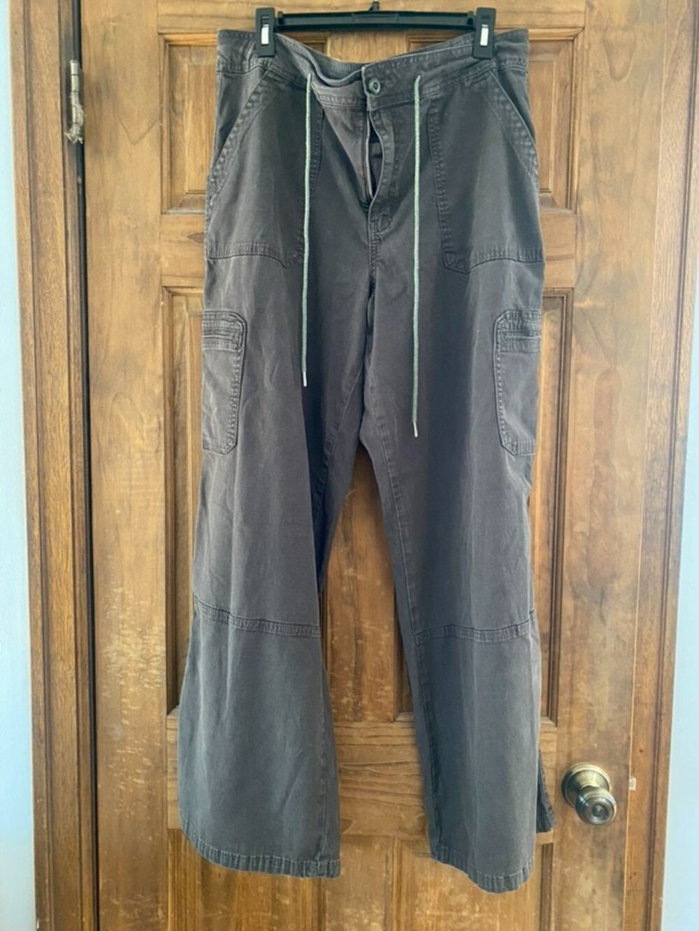 ARULA dark grey wide leg cargo pants, size 14